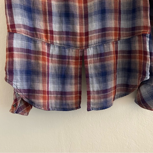 New Anthropologie Cloth & Stone 100% Cotton Plaid Flannel size XS - Picture 5 of 7